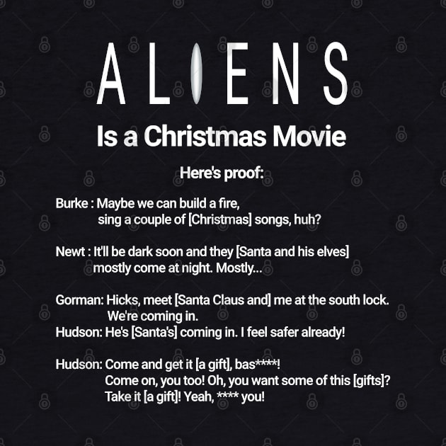 Aliens Is a Christmas Movie by SPACE ART & NATURE SHIRTS 